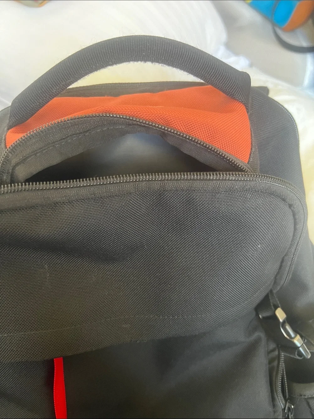 Timbuk2 Black Backpack with Red Pull Tab